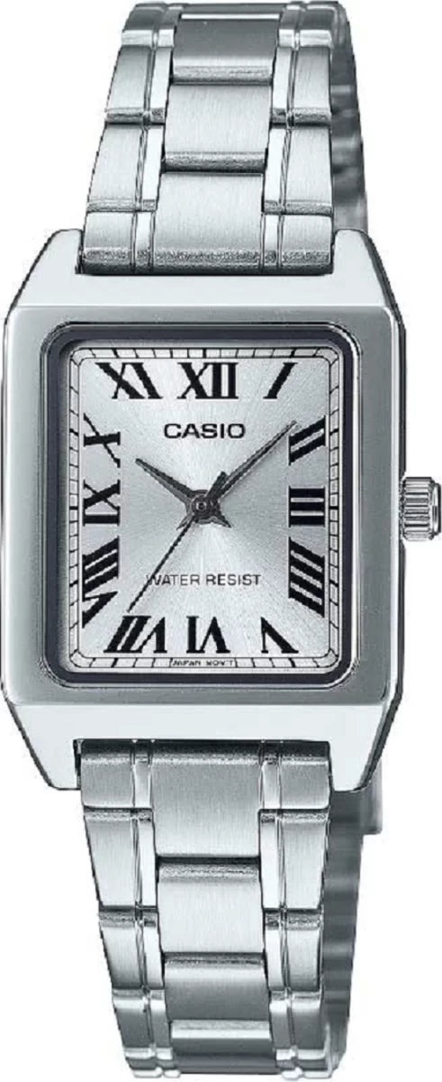 Casio Collection LTP-B150D-7BEF Damenuhr • Kultiges Retro-Design • Eleganter Edelstahl-Look