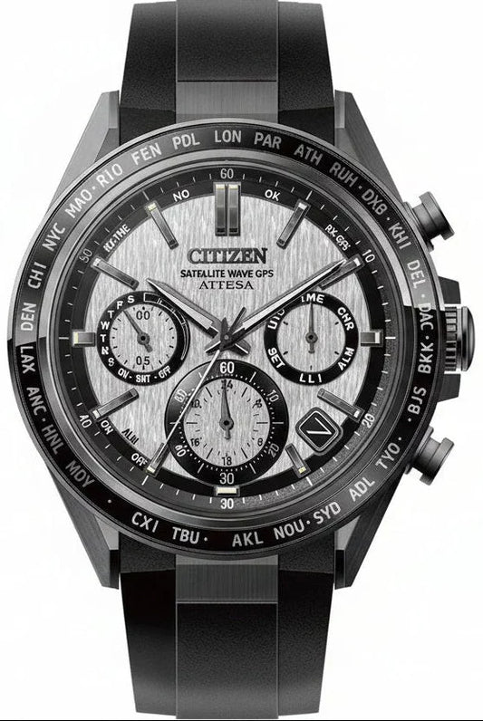 Citizen Attesa Satellite Wave GPS CC4055-14H Herren Uhr • Funksolar • Saphirglas