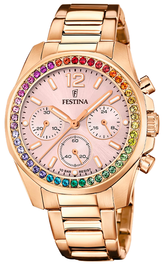 Festina Boyfriend Collection F20639/4 Damenuhr • Roségold • 10 ATM