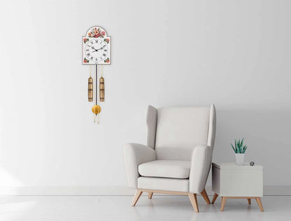 Hermle Wanduhr 62x29x21 cm Holz • Mechanisches Uhrwerk • Halbstundenschlag