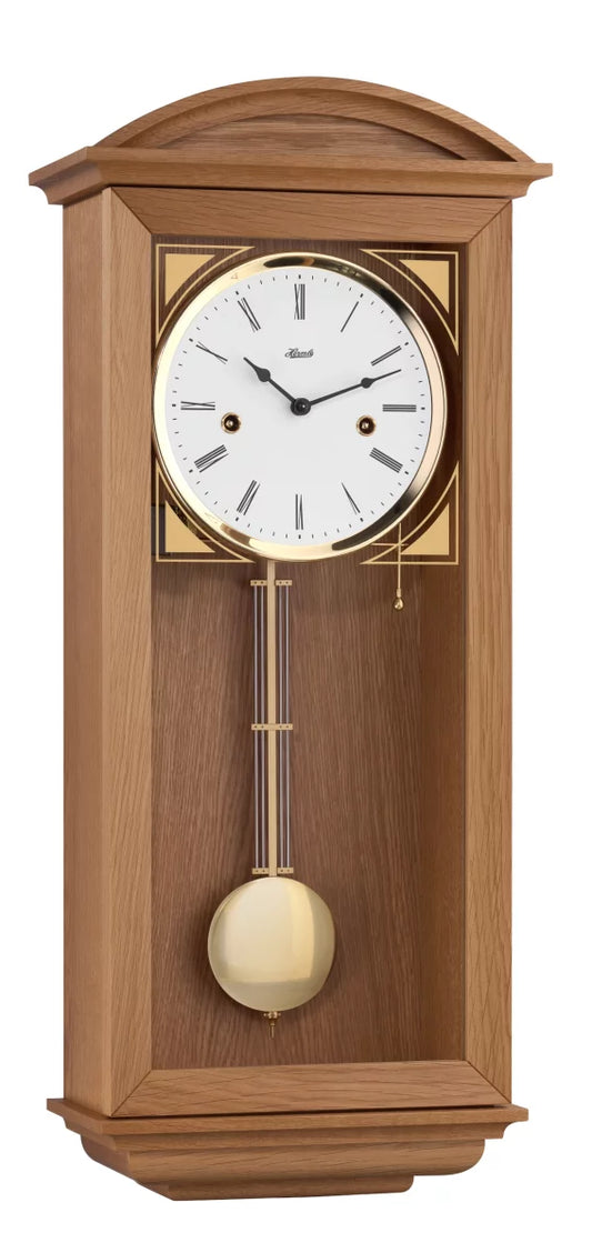 Hermle Wanduhr 64x27,5x15 cm Holz • Halbstundenschlag • Modernes Design