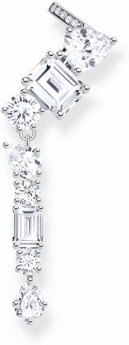 Langer Einzel Earclimber mit steinbesetztem Earcuff - Thomas Sabo Modell: H2280-051-14