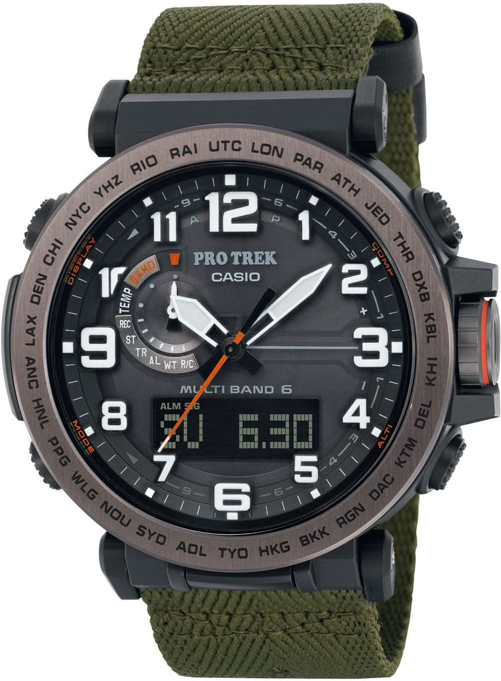 Casio Pro Trek PRW-6600YB-3ER Men's Watch • Tough Solar • Radio Controlled