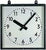 GER-Technik Wanduhr 50x50 cm Metall • Funkgesteuert • Robustes Außengehäuse