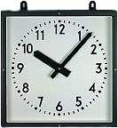 GER-Technik Wanduhr 60x60 cm Metall • Funkgesteuert • Robustes Design