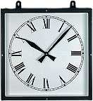 GER-Technik Wall Clock 40x40 cm Metal • Radio-Controlled & Robust • Ideal for Outdoor
