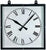 GER-Technik Wall Clock 40x40 cm Metal • Radio-Controlled & Robust • Ideal for Outdoor