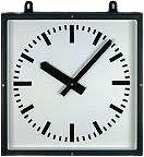 GER-Technik Wanduhr 80x80 cm Metall • Funkgesteuert • Robust • Präzise