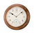 Seiko Wanduhr 30x30x4,7 cm Holz • Lautloses Quarzwerk • Echtholz Gehäuse