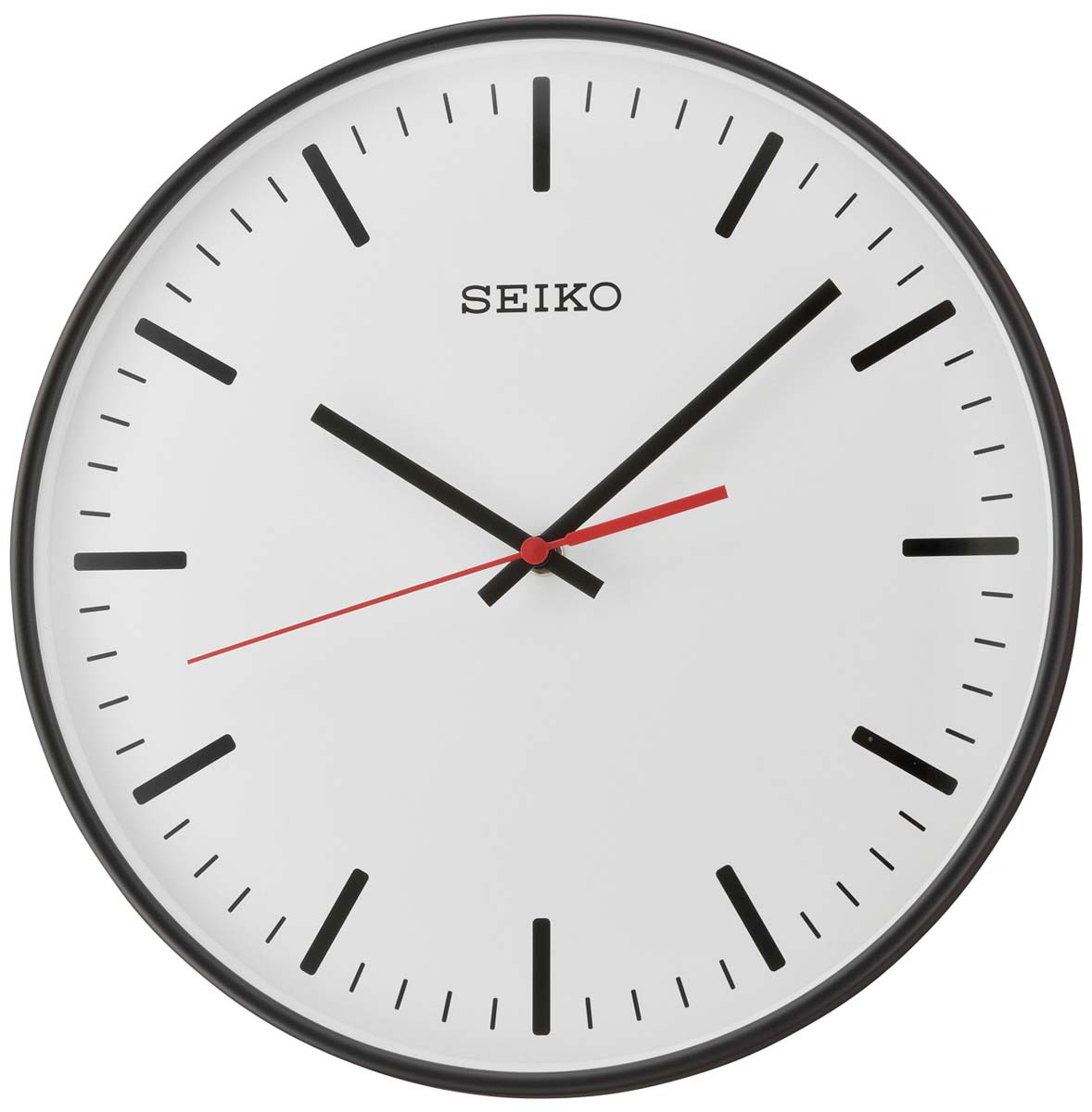 Seiko Wanduhr 5x4 cm Kunststoff • Geräuschloses Uhrwerk • Quarz-Uhrwerk