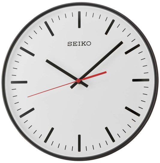 Seiko Wanduhr 5x4 cm Kunststoff • Geräuschloses Uhrwerk • Quarz-Uhrwerk