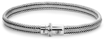 Armband aus 6mm dickem Silber - Rebel&Rose Modell: RR-BR032-S-L