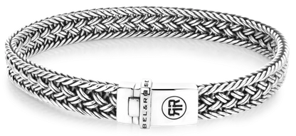Bracelet made of 8mm thick silver - Rebel&Rose Model: RR-BR036-S-L