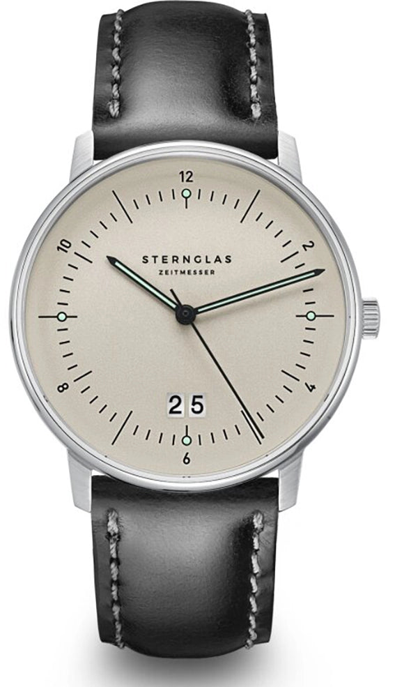 Sternglas S01-NAG26-BR02 Herrenuhr • Saphirglas • Großdatum