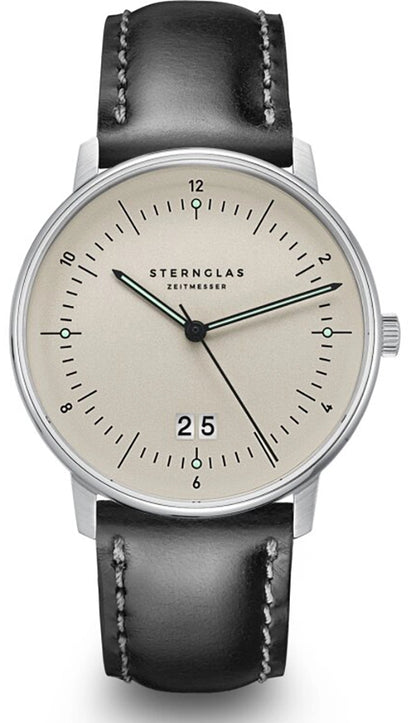 Sternglas S01-NAG26-BR02 Herrenuhr • Saphirglas • Großdatum