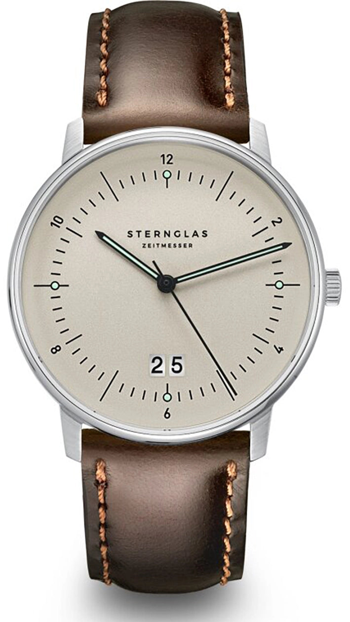 Sternglas Naos Big Date S01-NAG26-BR03 Herrenuhr • Saphirglas • Großdatum