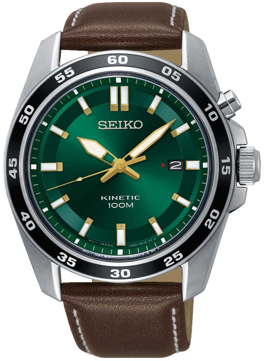 Seiko Conceptual Series SKA791P1 Herren Uhr • Kinetic Uhrwerk • Mineralglas
