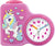 JVD Kinder Wecker Einhorn pink analog Kunststoff • Quarzwerk • Zifferblattbeleuchtung