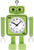 JVD Robot Alarm Clock 12 x 10.5 x 8.2 cm Metal, Plastic • Robot look with movable arms • Silent sweep second hand