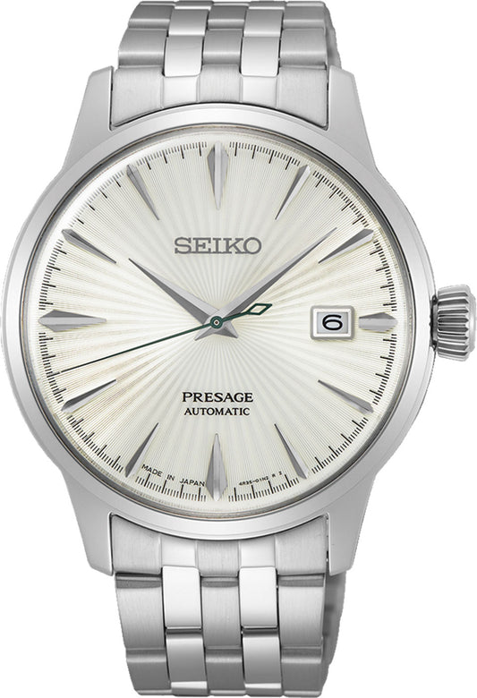 Seiko Presage SRPG23J1 Herren Uhr • Automatikwerk Kaliber 4R35 • Gewölbtes Mineralglas