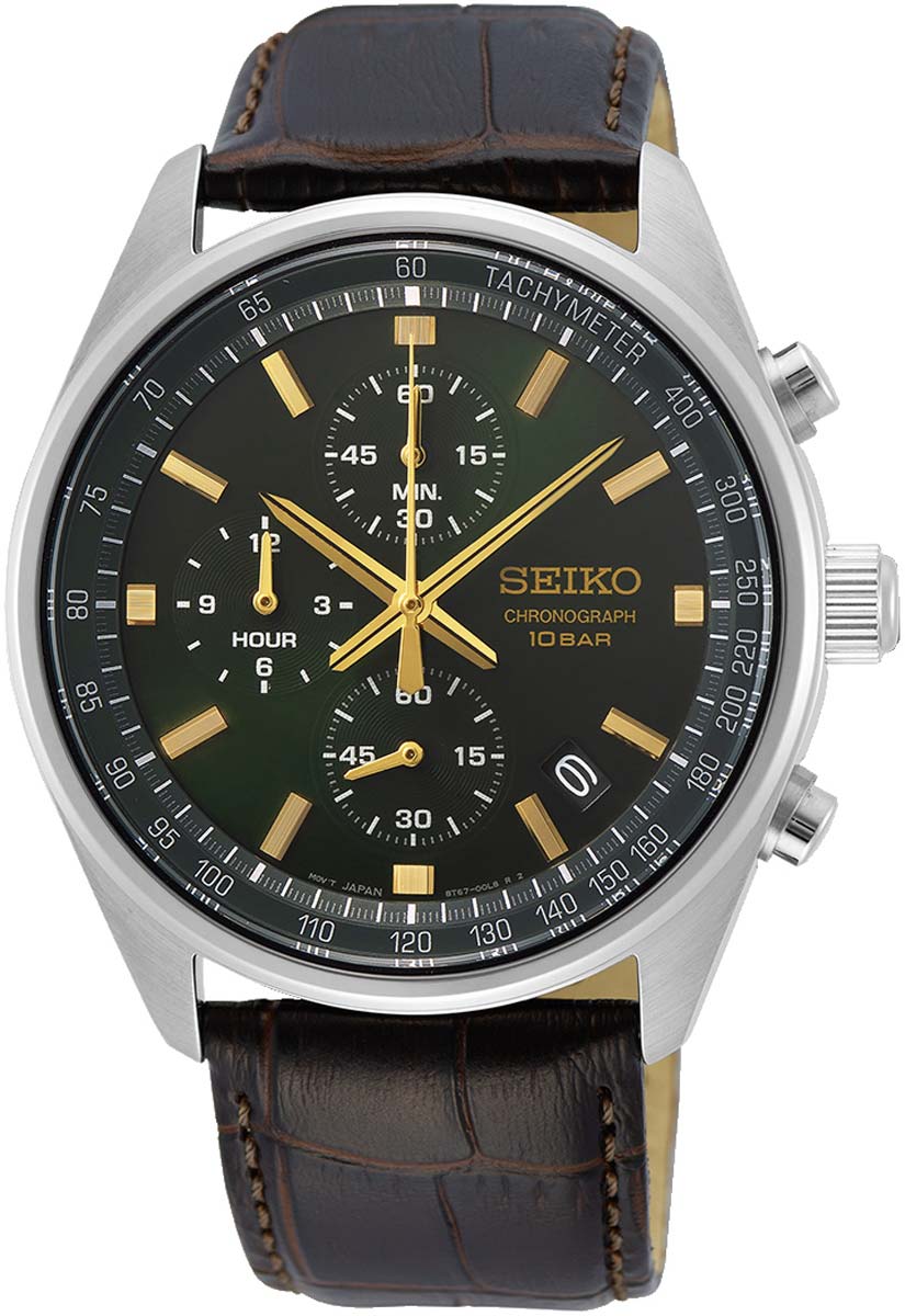 Seiko Chronograph SSB385P1 Herren Uhr • Quarz-Chronograph • Mineralglas