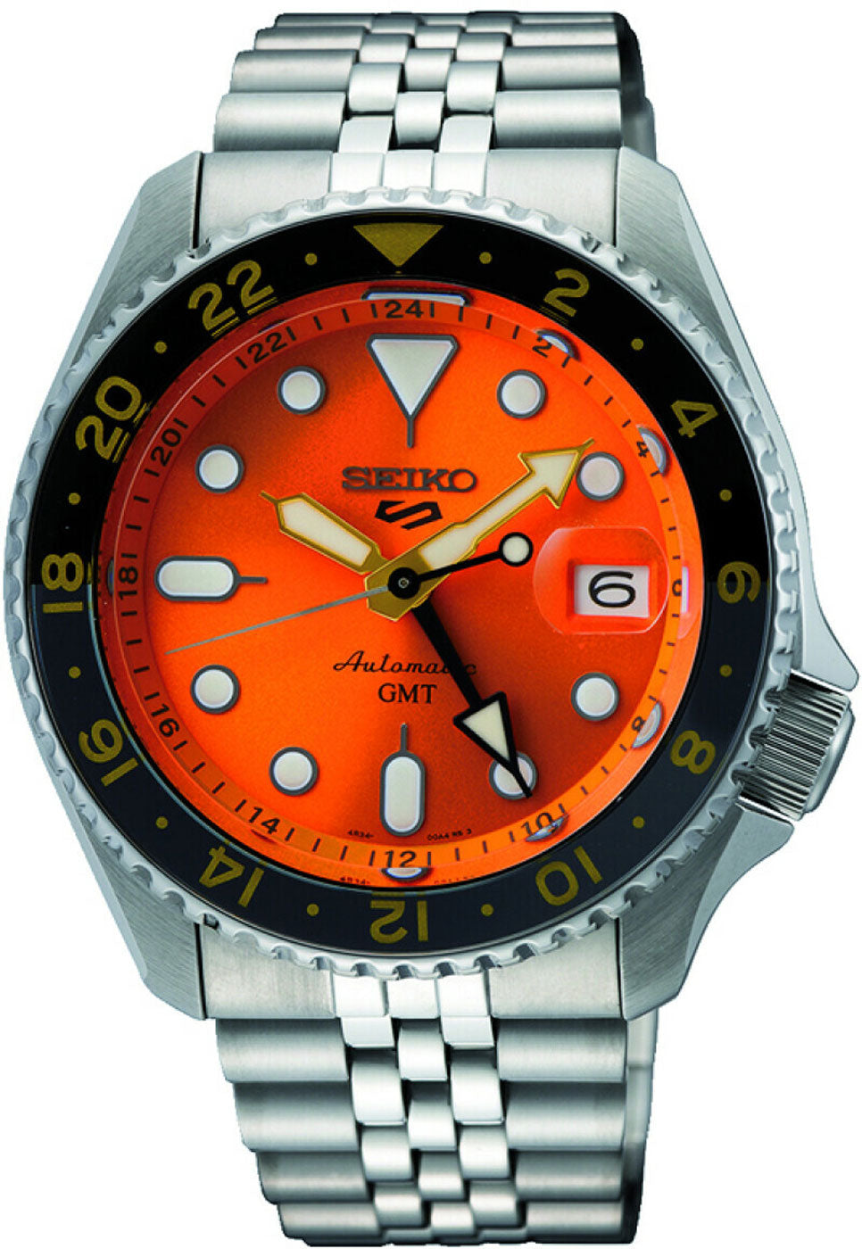Seiko 5 Sports SSK005K1 Herrenuhr • Automatik GMT • LumiBrite Leuchtmasse
