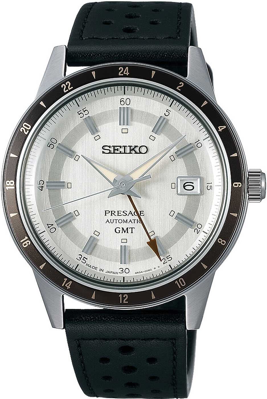 Seiko Presage SSK011J1 Men's Watch • Automatic GMT • Hardlex Crystal