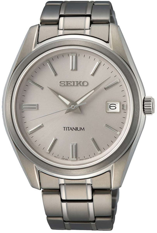 Seiko SUR369P1 Men's Watch • Titanium • Sapphire Crystal