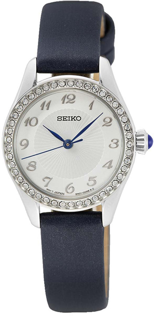 Seiko SUR385P2 Damenuhr • Curved Hardlexglas • Swarovski Kristalle