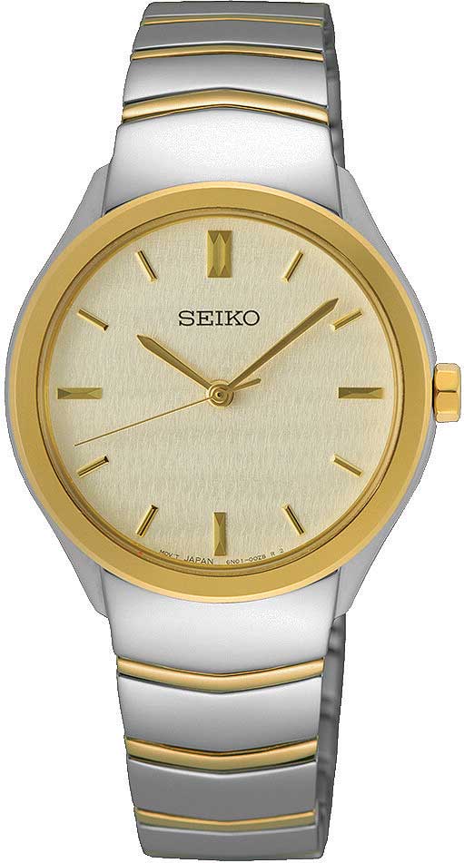 Seiko SUR550P1 Damen Uhr • Quarz • Bicolor-Edelstahl