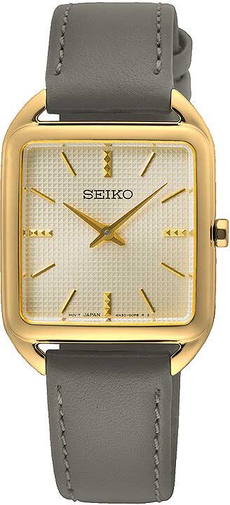 Seiko Essentials SWR090P1 Women's Watch • Hardlex Glass • Flat Design