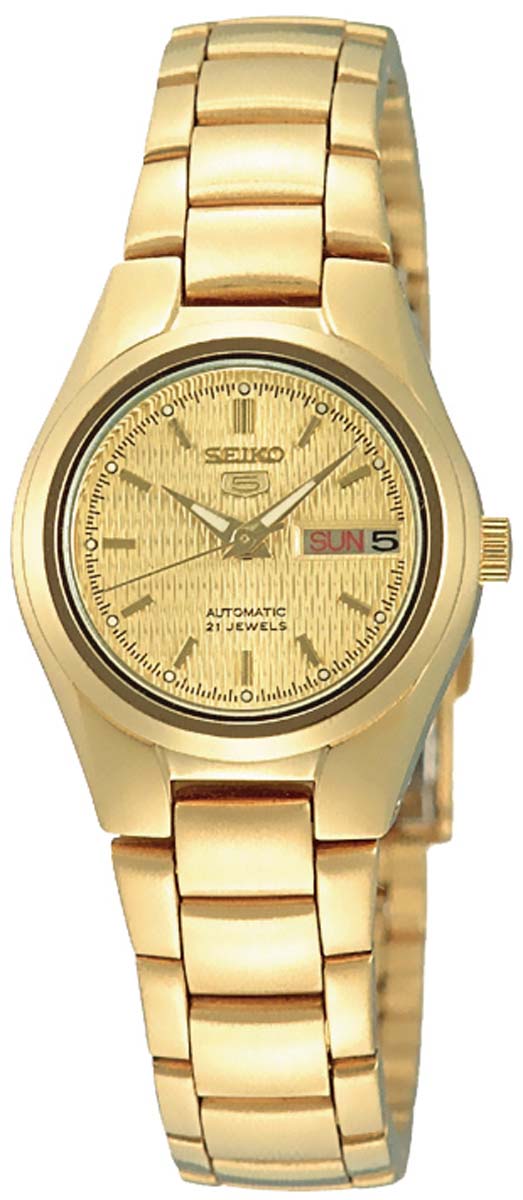 Seiko Seiko 5 SYMC18K1 Uhr • Automatikwerk • Elegante Gold-Optik