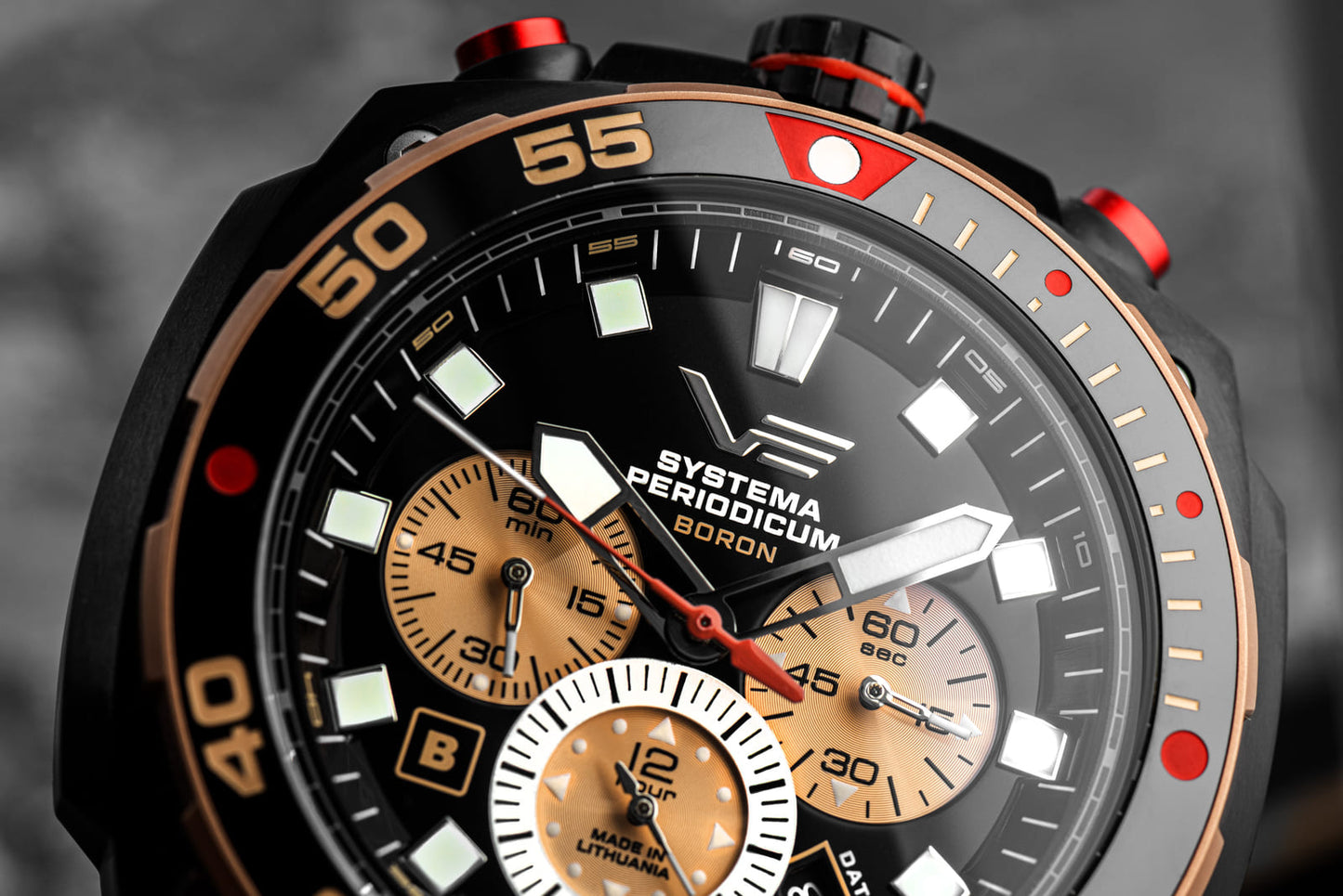 Vostok Europe Systema Periodicum VK67-650E721B Men's Watch • K1 Safety Glass • 20 ATM