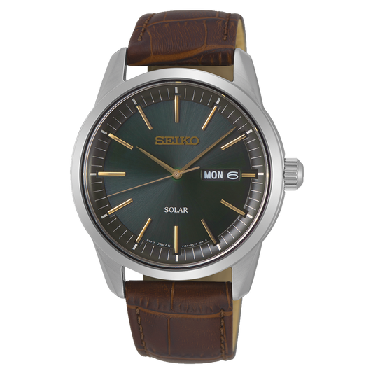 Seiko Essentials SNE529P1 Herren Uhr • Solar • Saphirglas