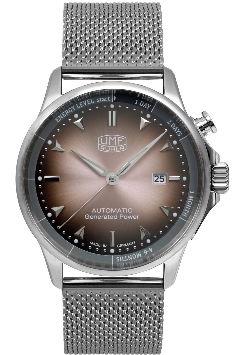 UMF Ruhla 1064M-3 Men's Watch • Kinetic Movement • Mineral Glass