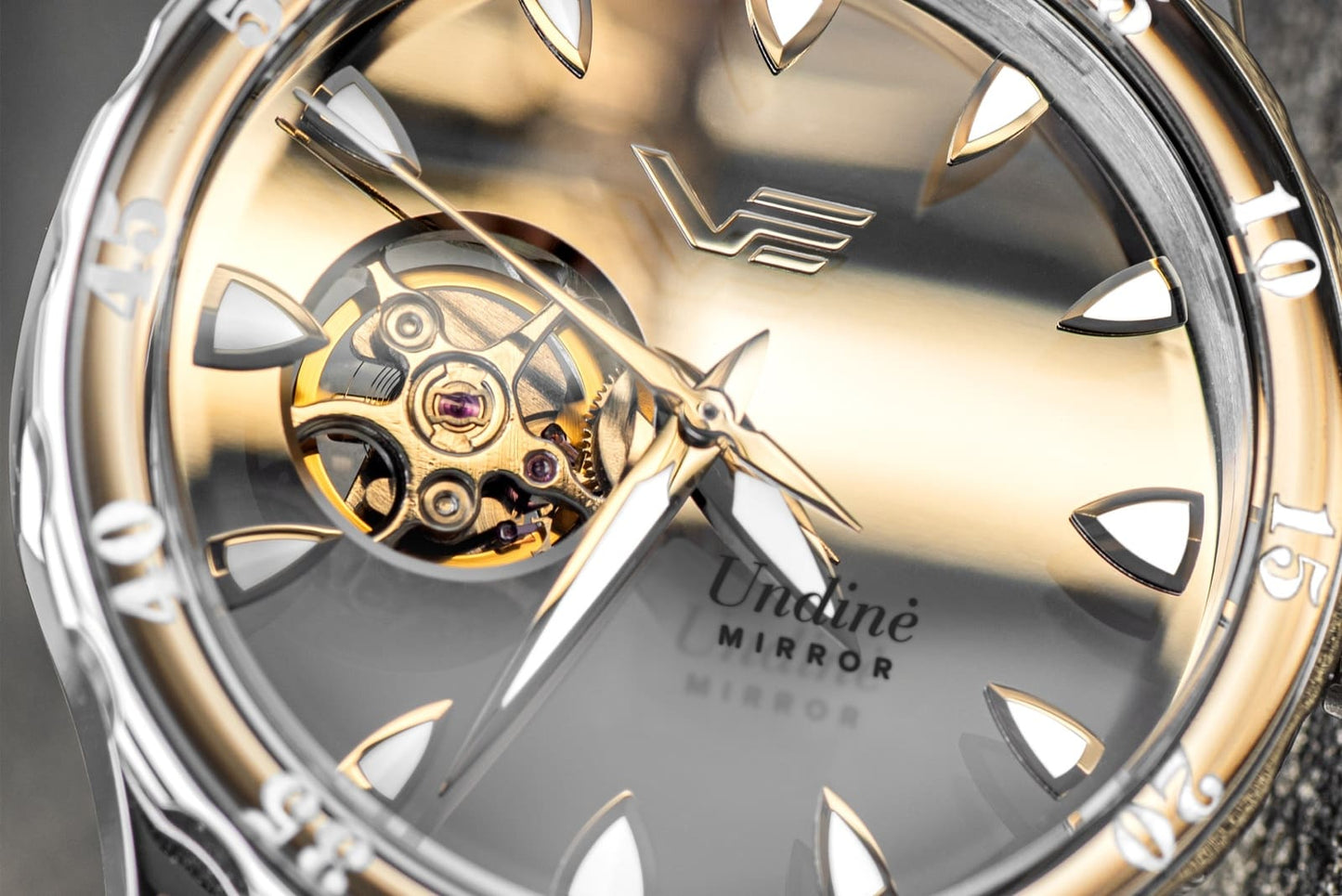 Vostok Europe Undine NH38-515A765B Damenuhr • Offene Unruh • K1 Sicherheitsglas