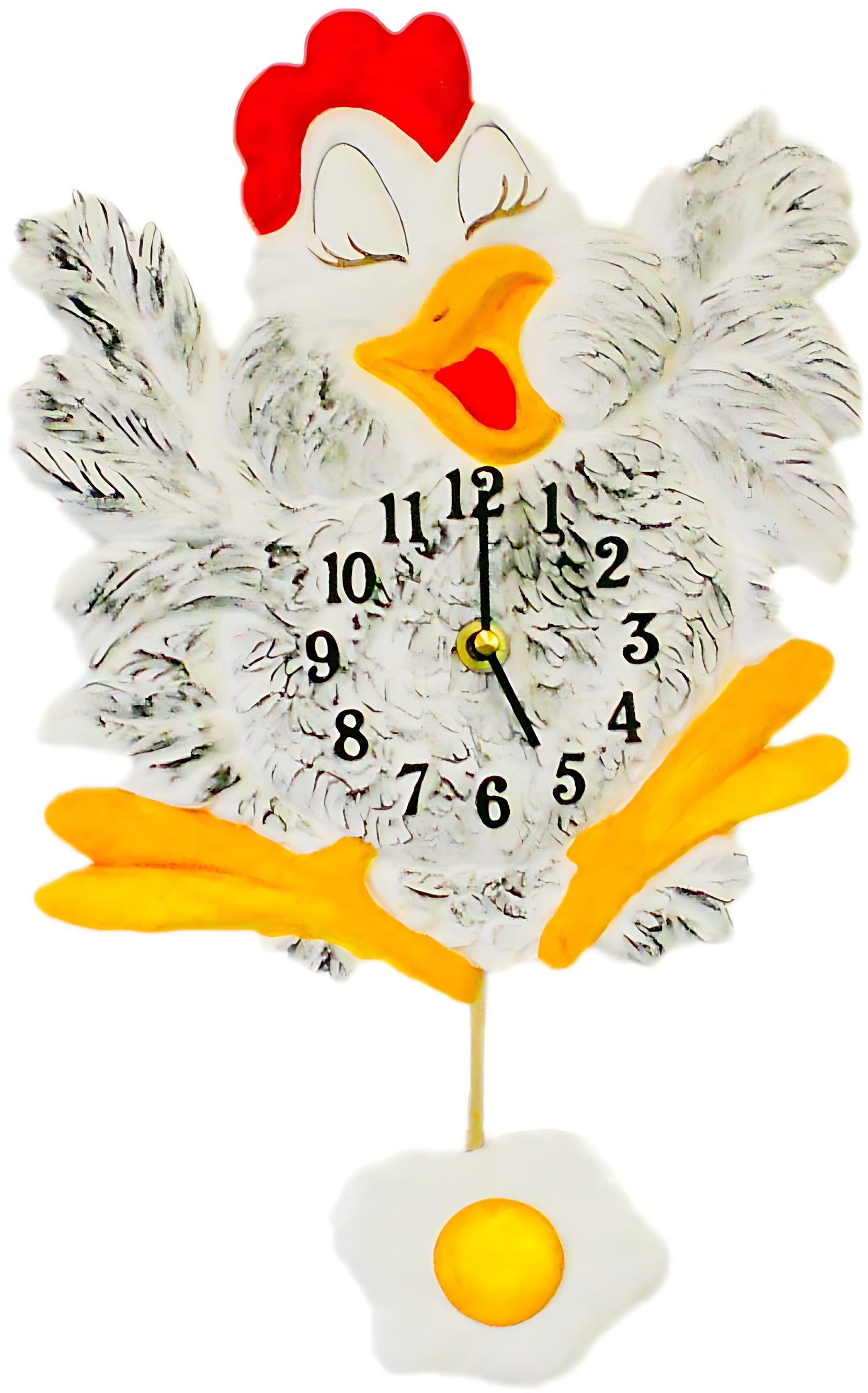 Terrastudio Wall Clock 26x22 cm Ceramic • Humorous Design • Quartz Precision