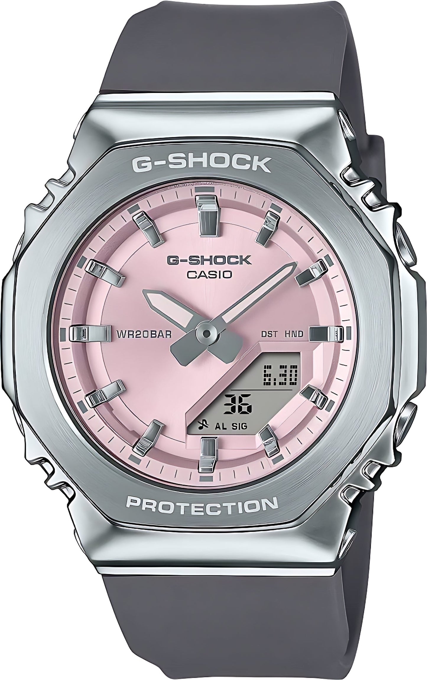 Casio G-Shock GM-S2110-4AER Damenuhr • Elegantes Metal-Cover • Stoßfest