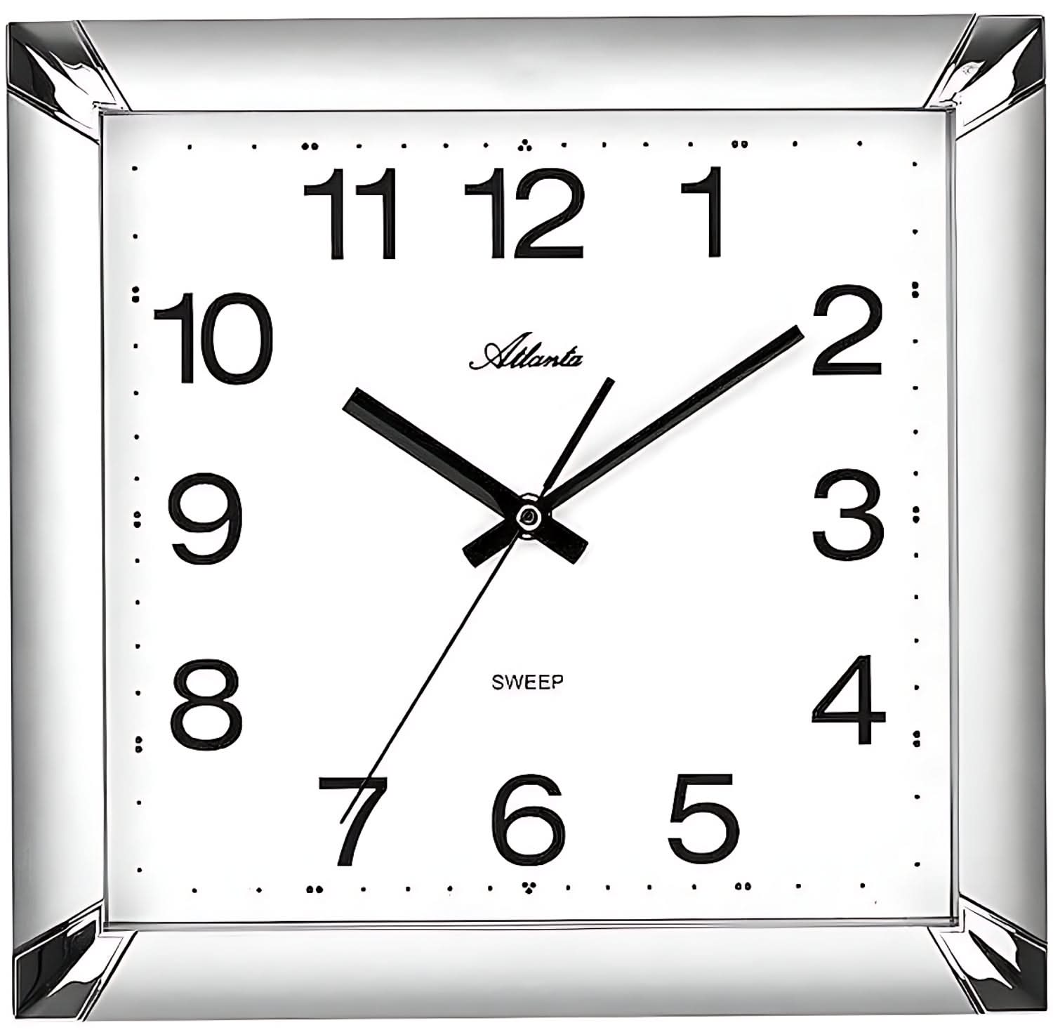 Atlanta Wall Clock 29x29 cm Plastic • Silent • Timeless Design