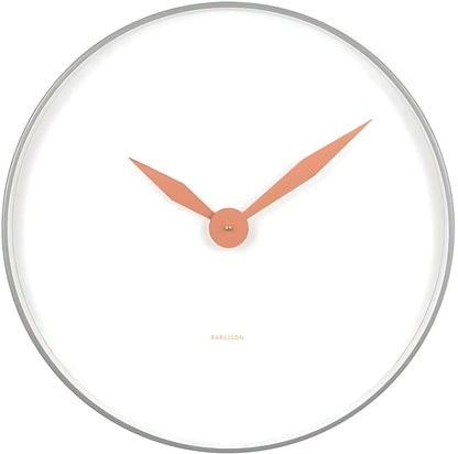 Karlsson Wanduhr 50 cm Ø Eisen • Minimalistisches Design • Präzises Quarzwerk