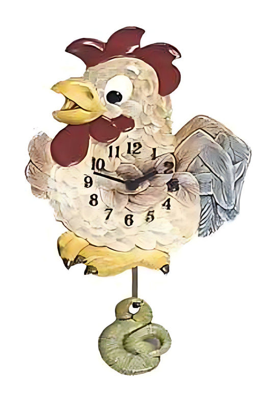 Terrastudio Wall Clock 28x23 cm Ceramic • Hand-painted • Unique Design