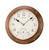 Seiko Wanduhr 30x30x4,7 cm Holz • Lautloses Quarzwerk • Echtholz Gehäuse