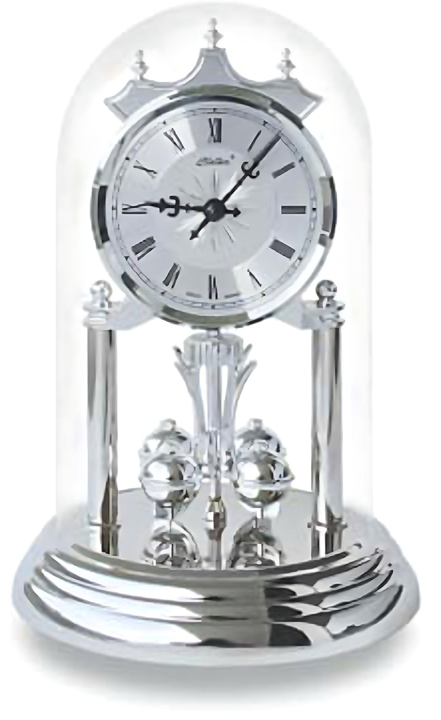 Haller Tischuhr 23x15 cm Metall • Elegantes Design • Westminster-Schlagwerk