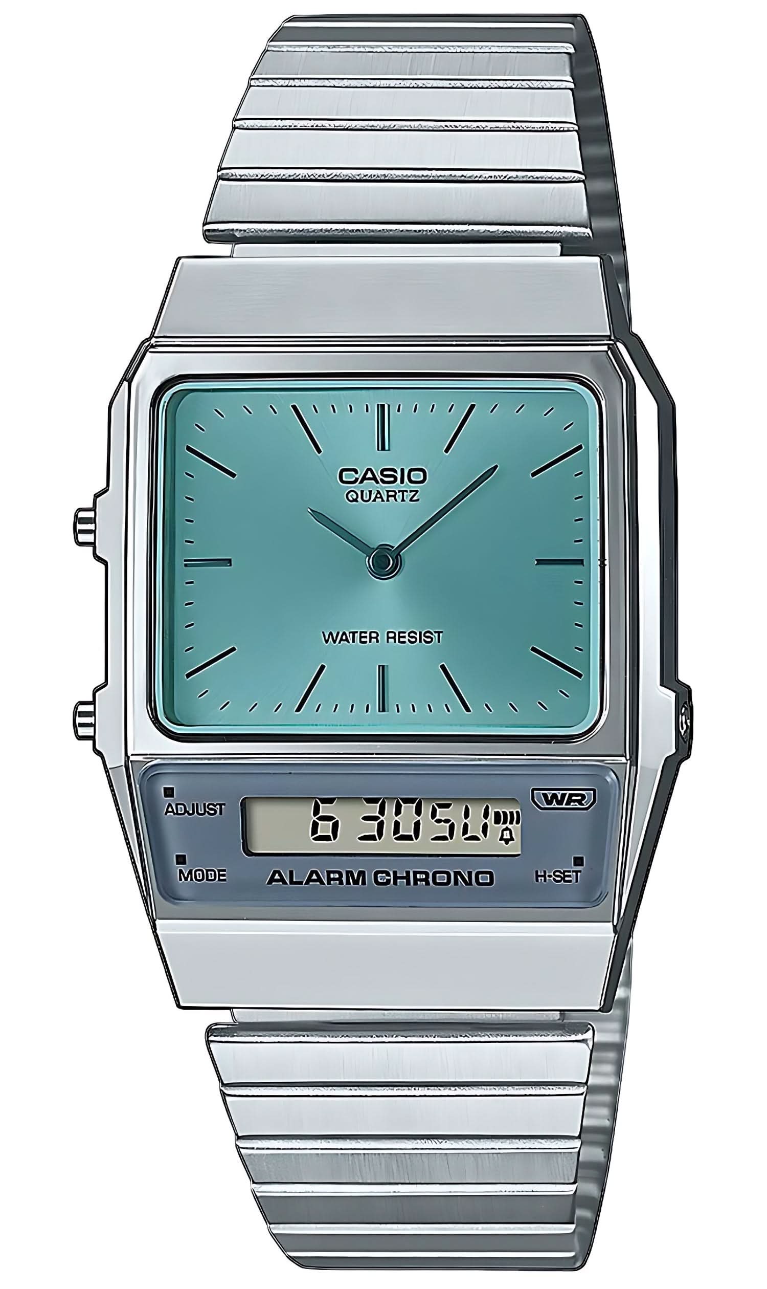 Casio Vintage AQ-800EC-2AEF Watch • Iconic Retro Design • Dual Time Zone