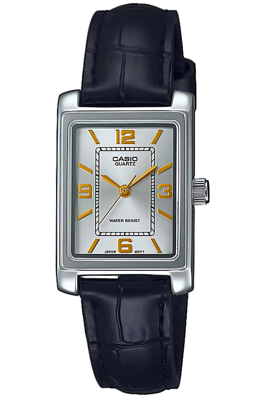 Casio Collection LTP-1234PL-7A2EF Damenuhr • Klassisches Design • Elegantes Lederarmband