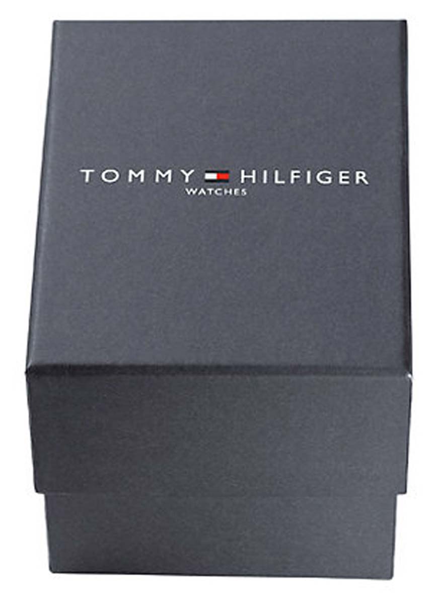 Tommy Hilfiger Herrenuhr 1791398 • Edelstahl-Gehäuse • Blaues Zifferblatt