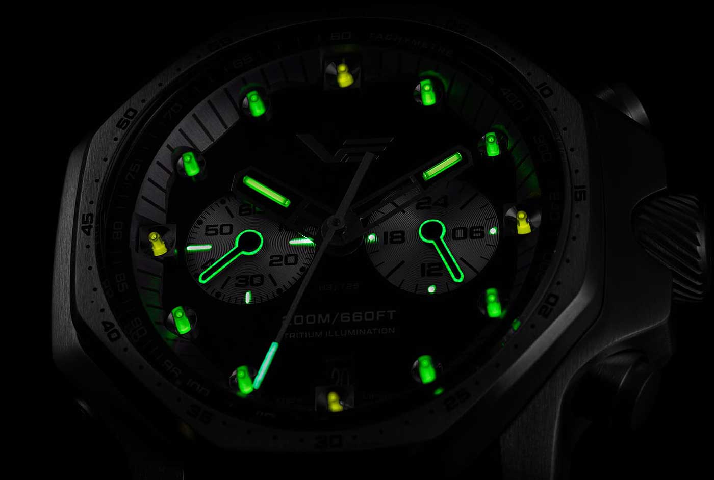 Vostok Europe Atomic Age VK64-640C699 Herrenuhr • Tritium-Beleuchtung • 20 ATM