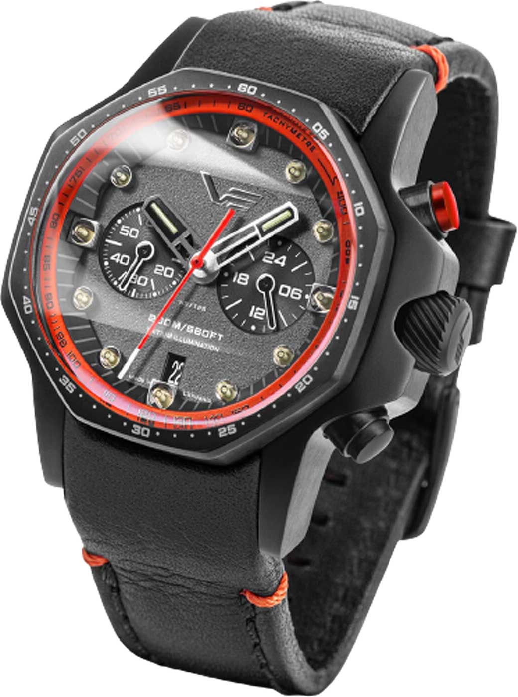 Vostok Europe Atomic Age VK64-640C699 Herrenuhr • Tritium-Beleuchtung • 20 ATM