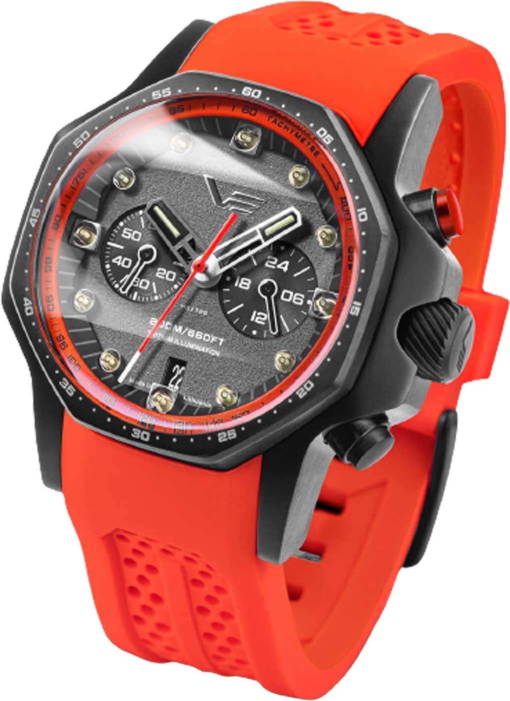 Vostok Europe Atomic Age VK64-640C699 Herrenuhr • Tritium-Beleuchtung • 20 ATM