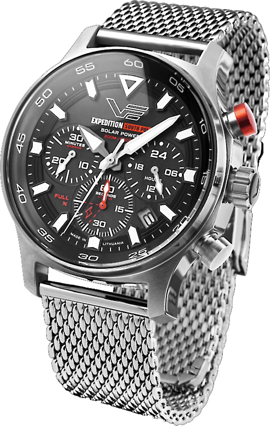 Vostok Europe Expedition South Pole VR42-592A761 Herren Uhr • Solar Chronograph • 20 Bar Wasserdicht